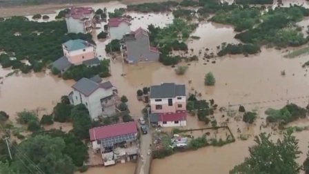浙江新闻联播 2020 常山县莲塘村：村庄泡在洪水里 当地迅速组织救援