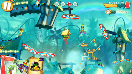 愤怒的小鸟2第434期：冒险关卡第574关和575关★哲爷和成哥