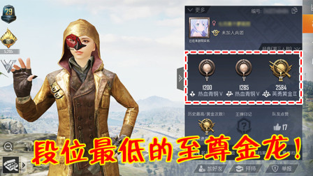 和平精英：玩家路人局偶遇“至尊金龙”，对方却没有认证！