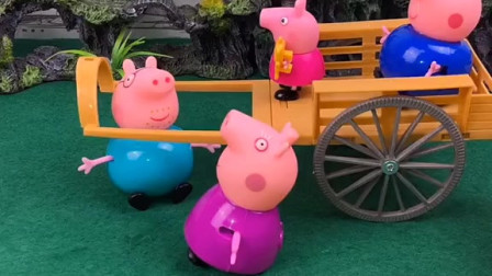 猪爸爸看到了马车，它会骑吗？