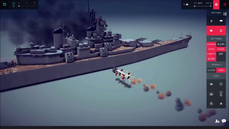 【Besiege围攻】超满足的破坏，白天鹅轰炸+衣阿华级战列舰被击中