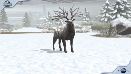 侏罗纪世界游戏第1433期：真枝角鹿的鹿角很漂亮★哲爷和成哥