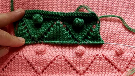 镂空花编织教程，简单易学，适合从上往下编织各种款式的毛衣图解视频