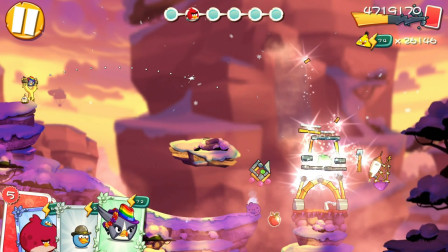 愤怒的小鸟2第438期：冒险关卡第581关和第582关★哲爷和成哥