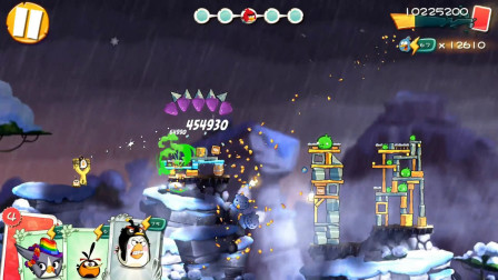 愤怒的小鸟2第440期：冒险关卡第585关和第586关★哲爷和成哥