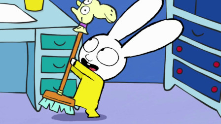 超人兔:兔爸爸给小兔子西蒙的玩具!谁要做一个勇敢的骑士呢呢