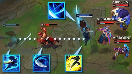 英雄联盟：亚索无缝E，戏耍敌方五人！