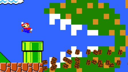 超级玛丽之马里奥被食人花追着咬
