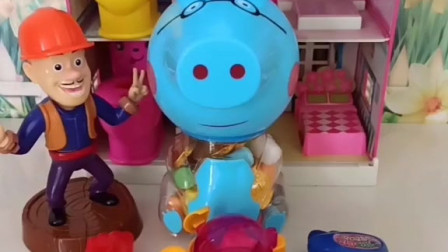 光头强在吃糖，熊二有没有糖呢？