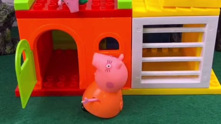 乔治在房子上面下不来，这可怎么办呢？