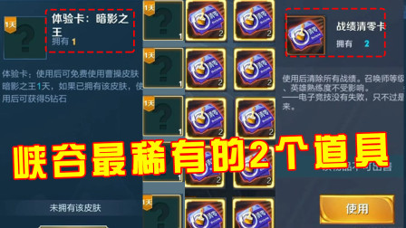 王者荣耀：王者荣耀史上最稀有的2个道具，99%的玩家都没有！