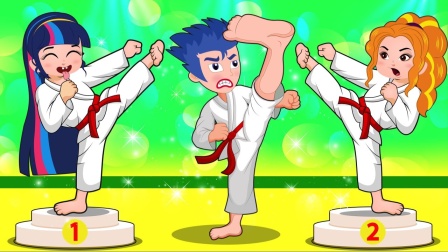 阿坤骑着车突然停了下来，看到了什么呢？小马国女孩游戏