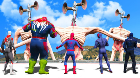 蜘蛛侠与变身蜘蛛侠2099 VS巨型警头——怪物宇宙史诗般的战斗