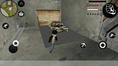 火柴人绳索英雄：火柴人用飞踢能把隐藏在平行时空的坦克踢出来吗