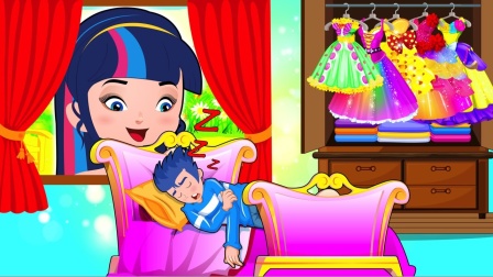 艾达琪看到紫悦睡着了，艾达琪想出了什么坏主意？小马国女孩游戏