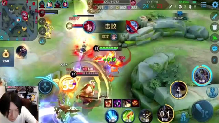 张大仙：杨戬秀1技能，飞完第一段，飞第二段