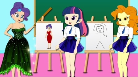 紫悦的包包被抢了，强盗太坏了吧！小马国女孩游戏