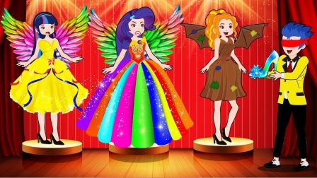 紫悦跑到艾达琪伞下，艾达琪会愿意跟紫悦打伞吗？小马国女孩游戏