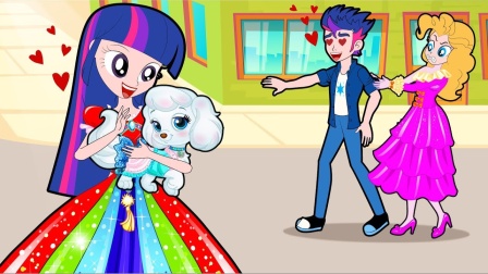 女孩没有好看的衣服，紫悦会给她变衣服吗？小马国女孩游戏