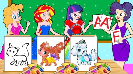 女孩把紫悦的蛋掉包了，被谁看见了呢？小马国女孩游戏