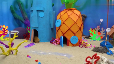 仓鼠的海底世界，发现了海绵宝宝的菠萝屋，开始探秘之旅