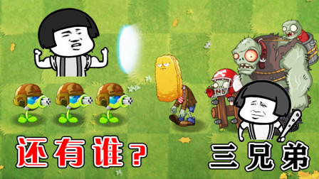 植物大战僵尸：哪些僵尸能抗住，三个机枪射手攻击？