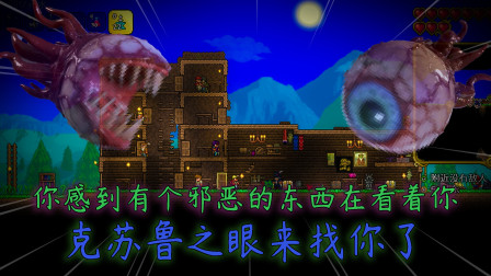 泰拉瑞亚：你感到有个邪恶的东西在看着你，克苏鲁之眼来找你了