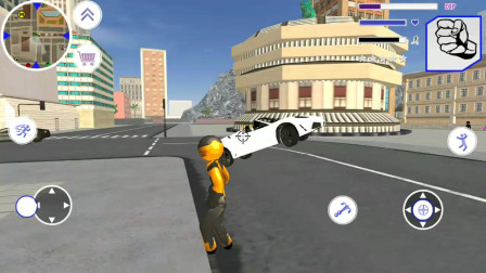 火柴人绳索英雄：小狸在屋顶摧毁地面的汽车会被其它火柴人秒杀吗