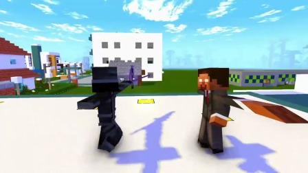 Minecraft动画：Him的家族挑战凋零骷髅家族！
