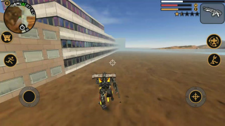 都市模拟：机器人之间的战斗！汽车机器人大战三个不同形态机器人