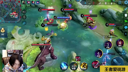 王者荣耀：张大仙5-0的干将莫邪，选择了和程咬金贴脸平A