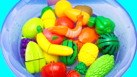 水果蔬菜海鲜早教认知分类，趣味儿童亲子启蒙益智玩具
