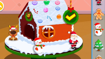 来和妙妙一起制作姜饼屋吧，姜饼屋被装饰的真漂亮！欢乐圣诞