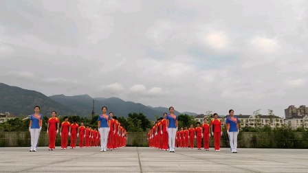 中国梦之队第十七套健身操第四节临海市体育馆表演队表演