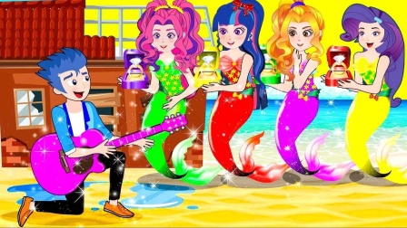 阿坤载着紫悦，啊修为什么要笑紫悦呢？小马国女孩游戏