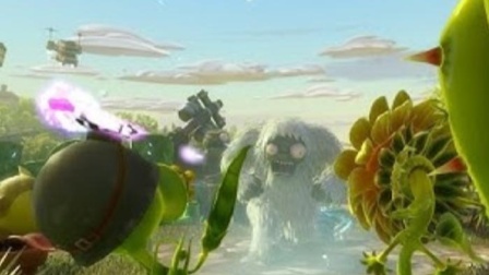 植物大战僵尸：太阳花豌豆等和僵尸之战！