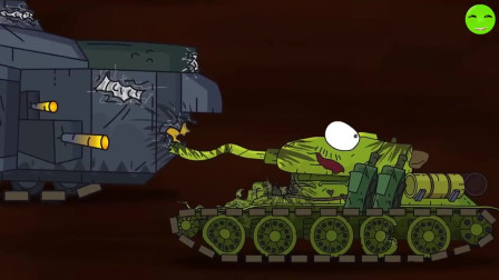 坦克动画：坦克被推下了悬崖