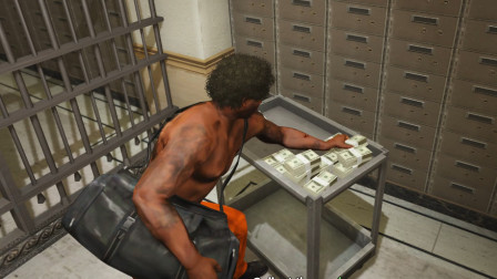 GTA5抢银行模拟 刚出狱就看到银行，这不手又痒了