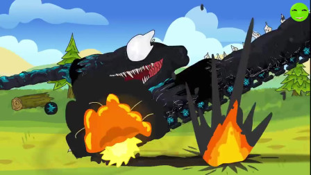 坦克动画：毒液坦克攻击KB44坦克