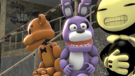 弗雷迪和兔子邦尼和班迪VS鲍里斯吗？