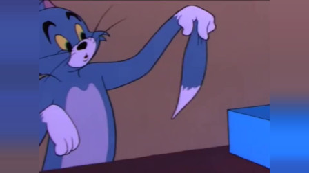 猫和老鼠：杰瑞和小鸭子抹上消失雪花膏隐身捉弄汤姆，汤姆吓到了