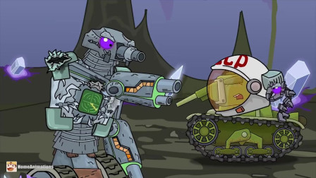坦克动画：机器人坦克很害怕