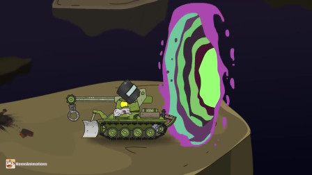 坦克动画：牛角坦克跳出来了