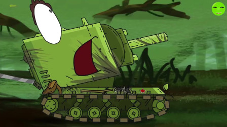 坦克动画：小坦克看到大坦克受伤后流泪了