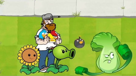 植物大战僵尸：老奶奶被小地雷围住炸成灰了.