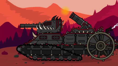 坦克动画：两辆坦克的实力相当