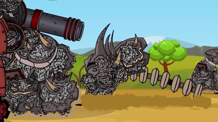 坦克动画：坦克从地下钻出来了