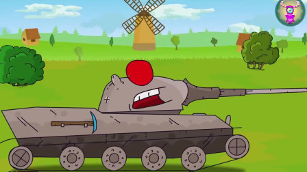 坦克动画：坦克向敌人开了一炮就走了