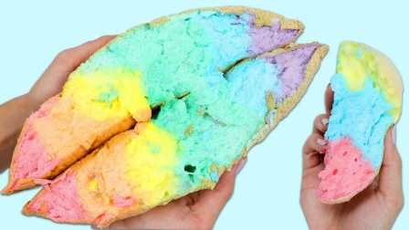 制作漂亮的彩虹云朵蛋糕