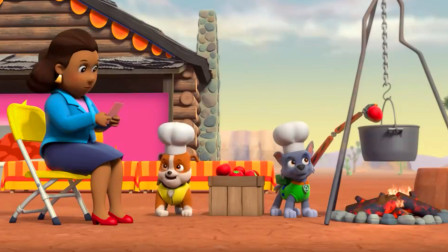 汪汪队立大功收集了好多食物要给谁呢？